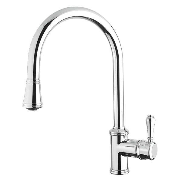 Armando Vicario Provincial Single Lever Kitchen Mixer with Pull Out Chrome Lead Free - Image 3