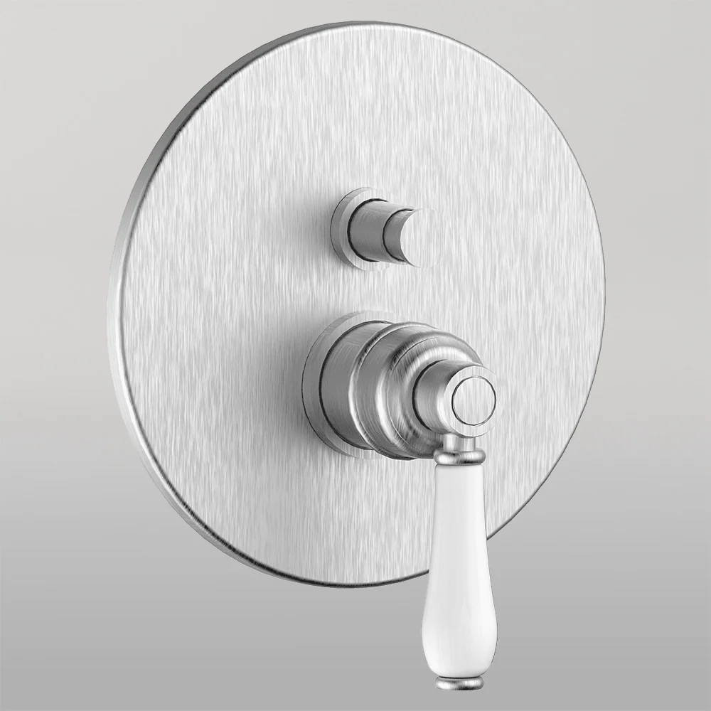 Armando Vicario Provincial Wall Mounted Diverter Mixer Brushed Nickel - Image 2