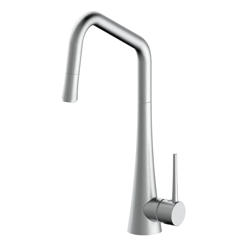 Armando Vicario Tink-D Kitchen Mixer with Pull-Out Brushed Nickel Lead Free - Image 3