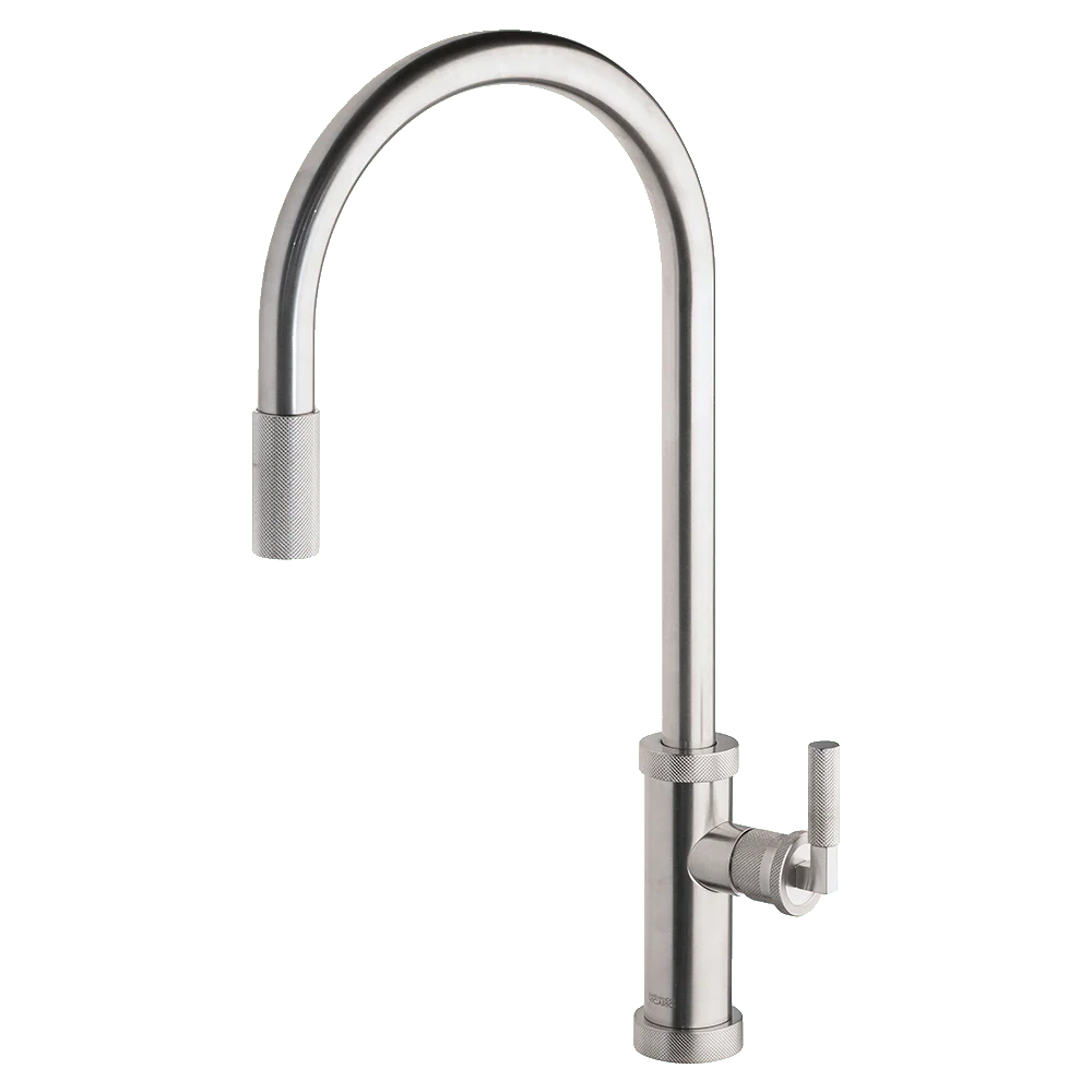 Armando Vicario Urban D Pull Out Kitchen Mixer Brushed Nickel - Image 3