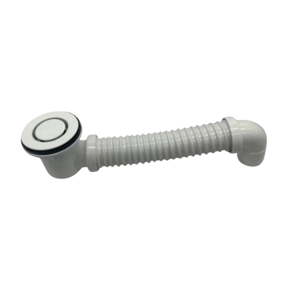 Art Australia 40mm Bath Bend Pop Down with Connector Matte White - Image 3
