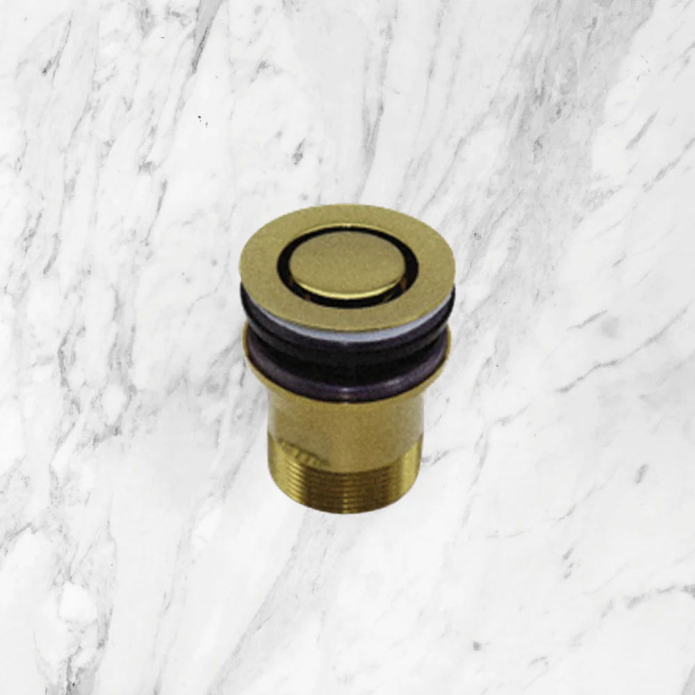 Art Australia 40mm Bath Pop Down Waste with Overflow Brushed Gold - Image 2