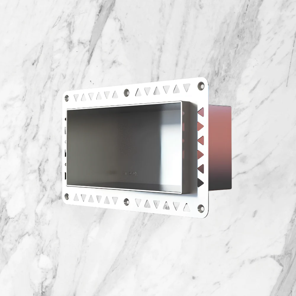 Art Australia Anook Shower Niche 200 x 100mm Polished Stainless - Image 2