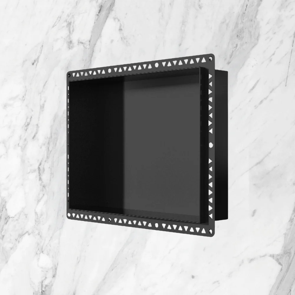 Art Australia Anook Shower Niche 400 x 300mm Black Ace - Image 2