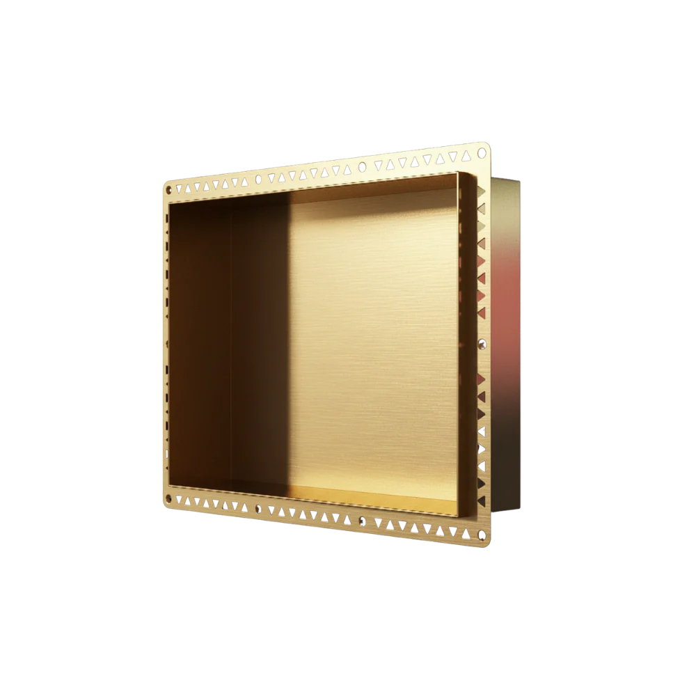 Art Australia Anook Shower Niche 400 x 300mm Brushed Gold