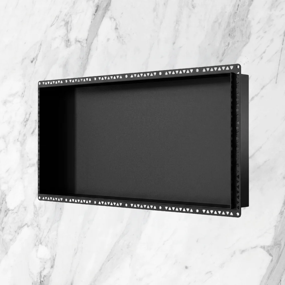 Art Australia Anook Shower Niche 900 x 400mm Black Ace - Image 2