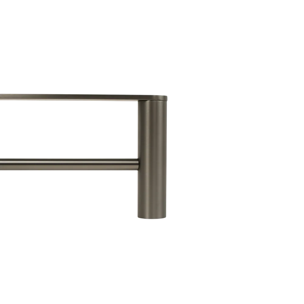 Alma Ascari Brushed Gunmetal 600 Double Towel Rail - Image 4