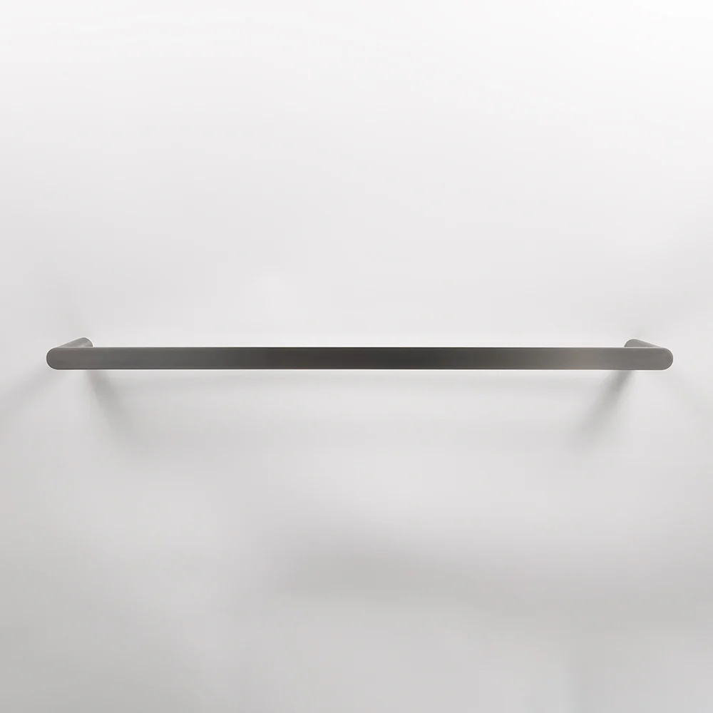 Alma Ascari Brushed Gunmetal 800 Double Towel Rail - Image 4
