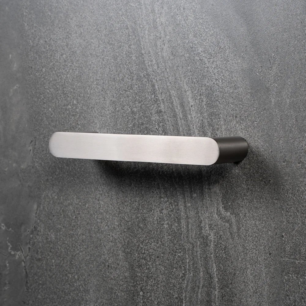 Alma Ascari Brushed Nickel 220 Hand Towel Rail - Image 3
