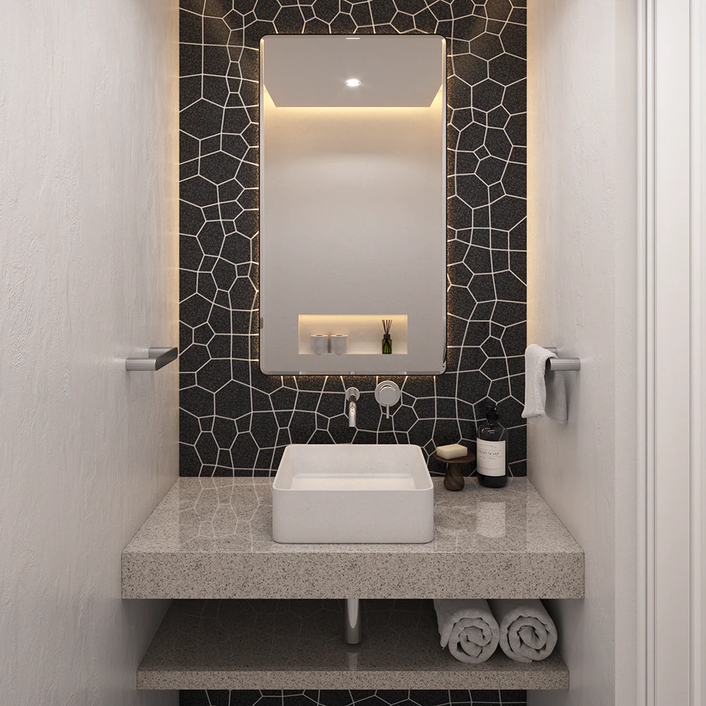 Alma Ascari Brushed Nickel 220 Hand Towel Rail - Image 5