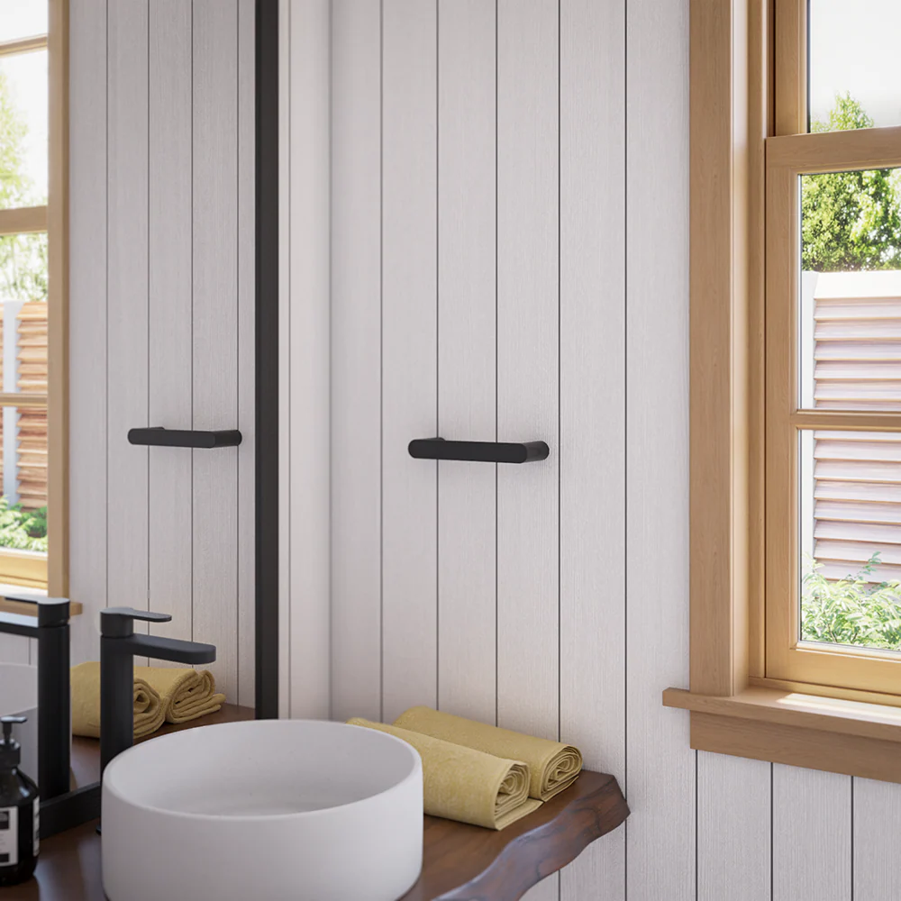 Alma Ascari Matte Black 220 Hand Towel Rail - Image 6