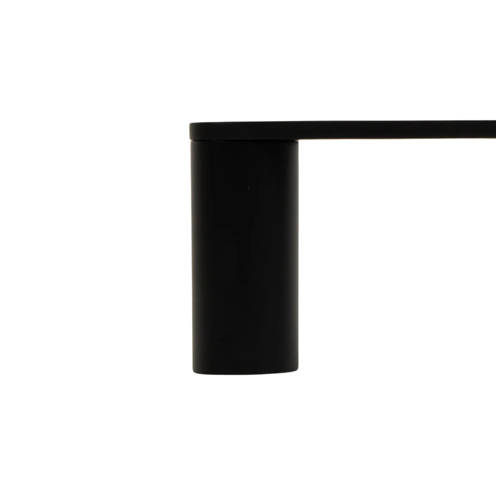 Alma Ascari Matte Black 600 Single Towel Rail - Image 4