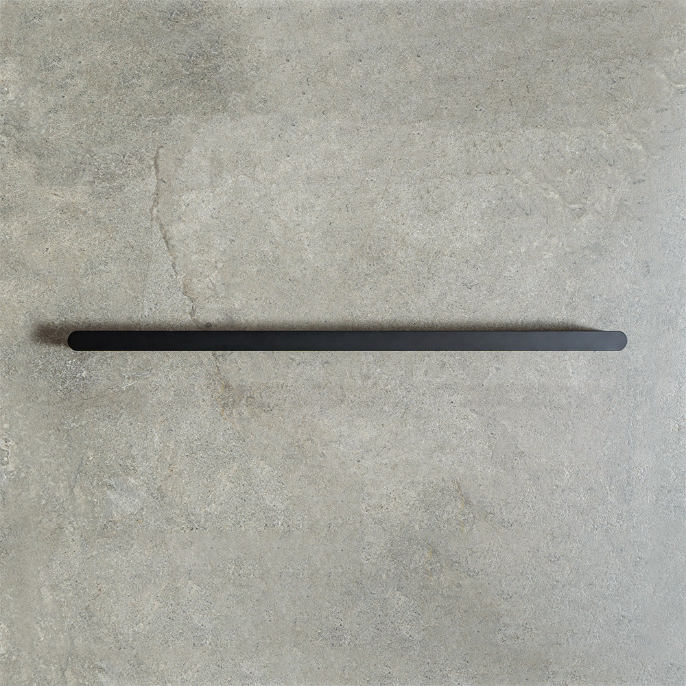 Alma Ascari Matte Black 800 Single Towel Rail - Image 3