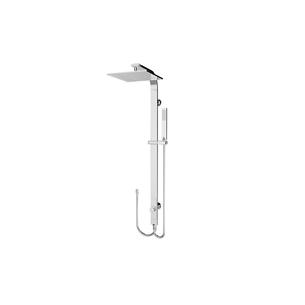 Nero Astra Rain Square Twin Shower Double Hose Chrome - Image 3