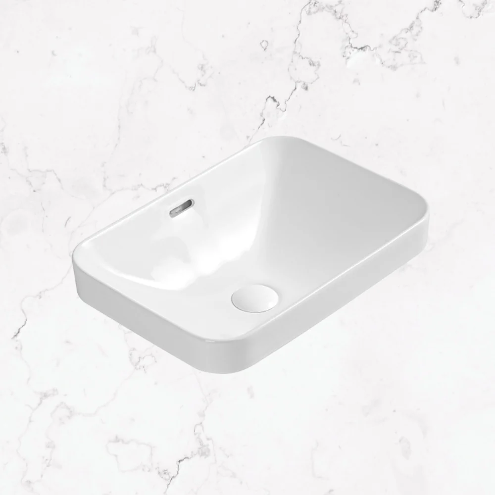 Aulic Barlee Semi Inset Basin Gloss White - Image 2