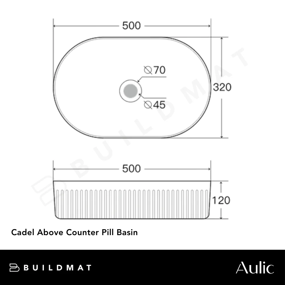 Aulic Cadel Above Counter Pill Basin Matte White - Image 6