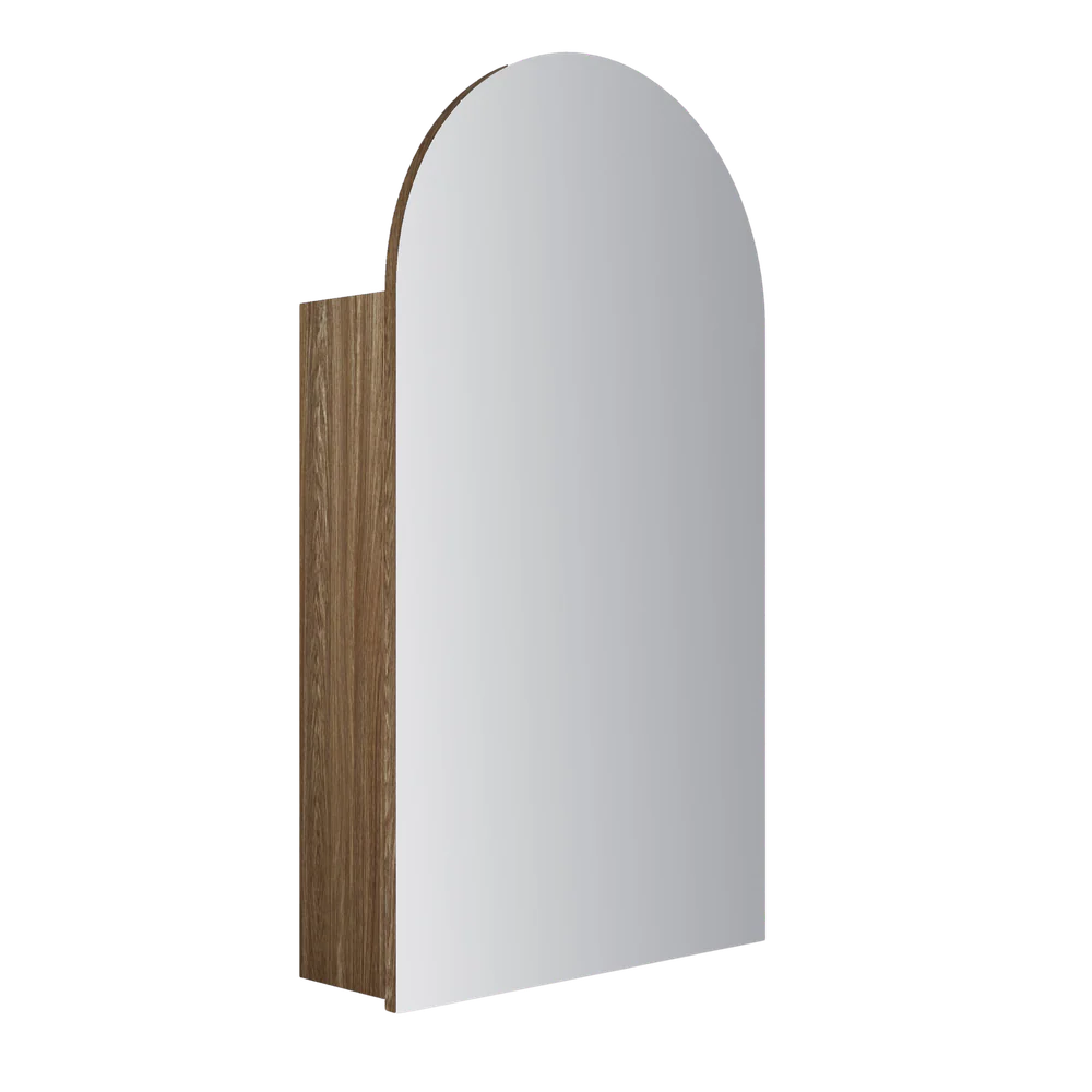 Aulic Canterbury Arch Shaving Cabinet 500mm Harvest Oak