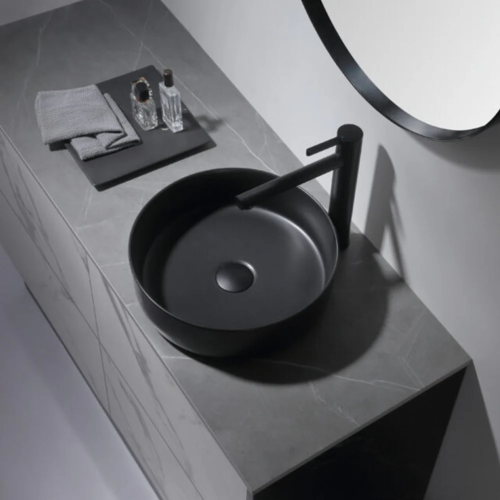Aulic Dove Above Counter Basin Matte Black - Image 4