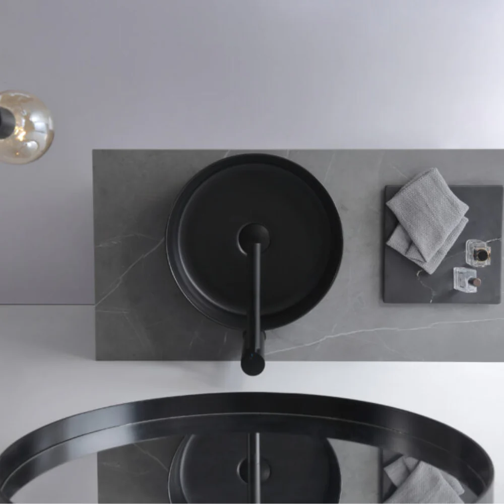 Aulic Dove Above Counter Basin Matte Black - Image 5