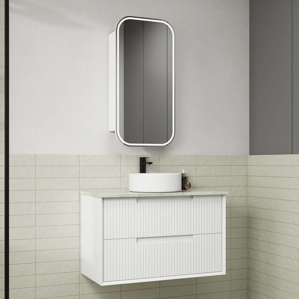 Aulic Flauto 900mm Wall Hung Vanity - Image 2