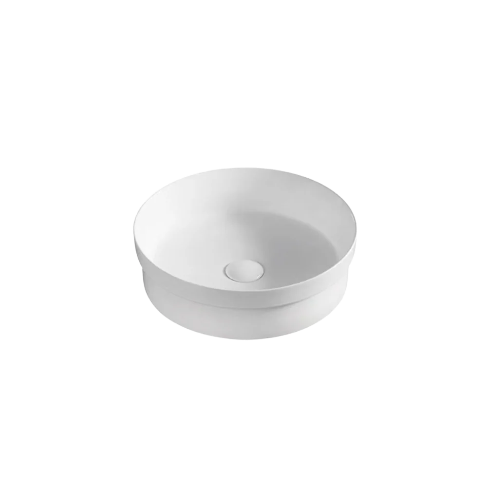 Aulic Lena Semi Inset Counter Basin Matte White