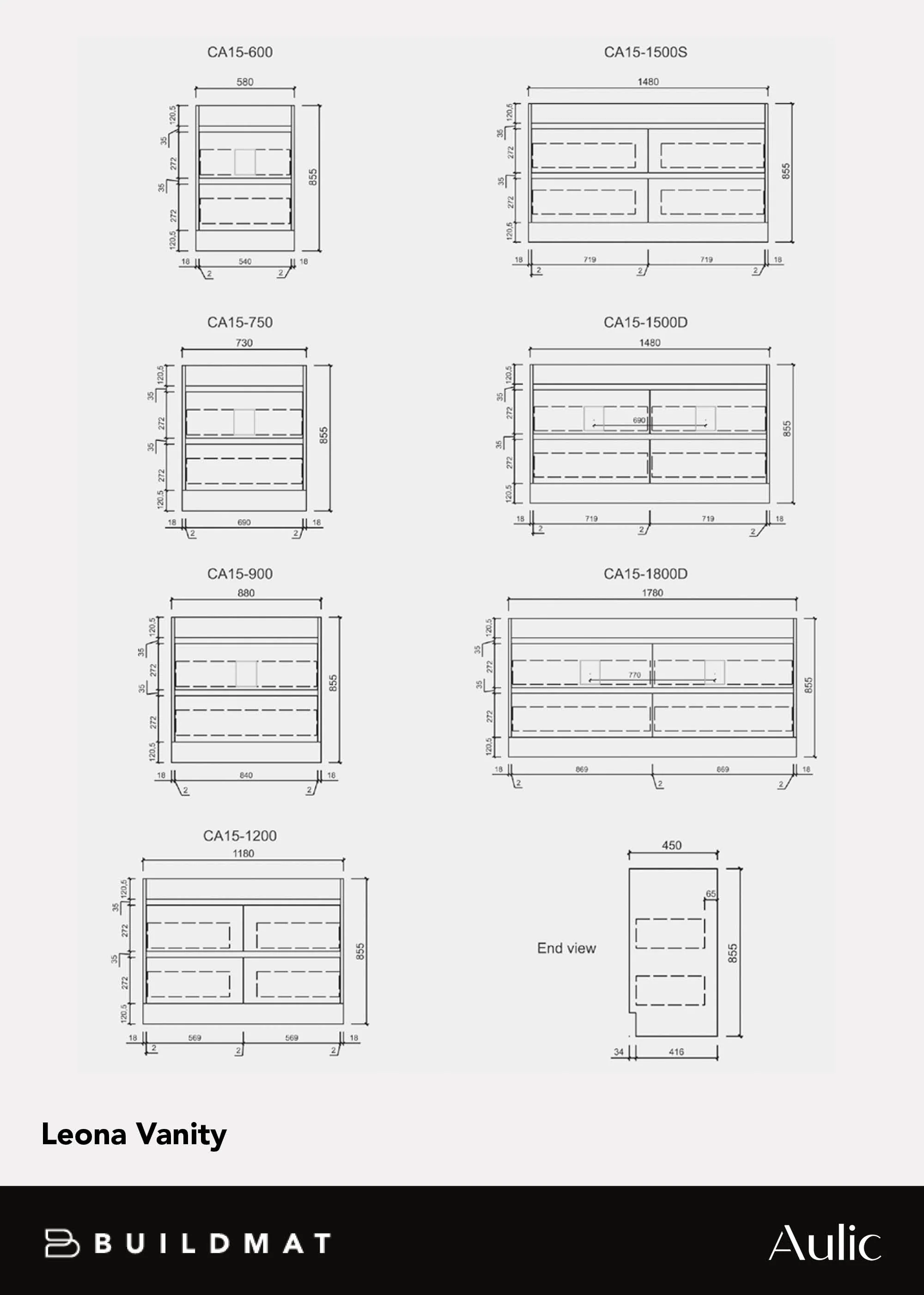 Aulic Leona 750mm Floor Standing Vanity - Image 14