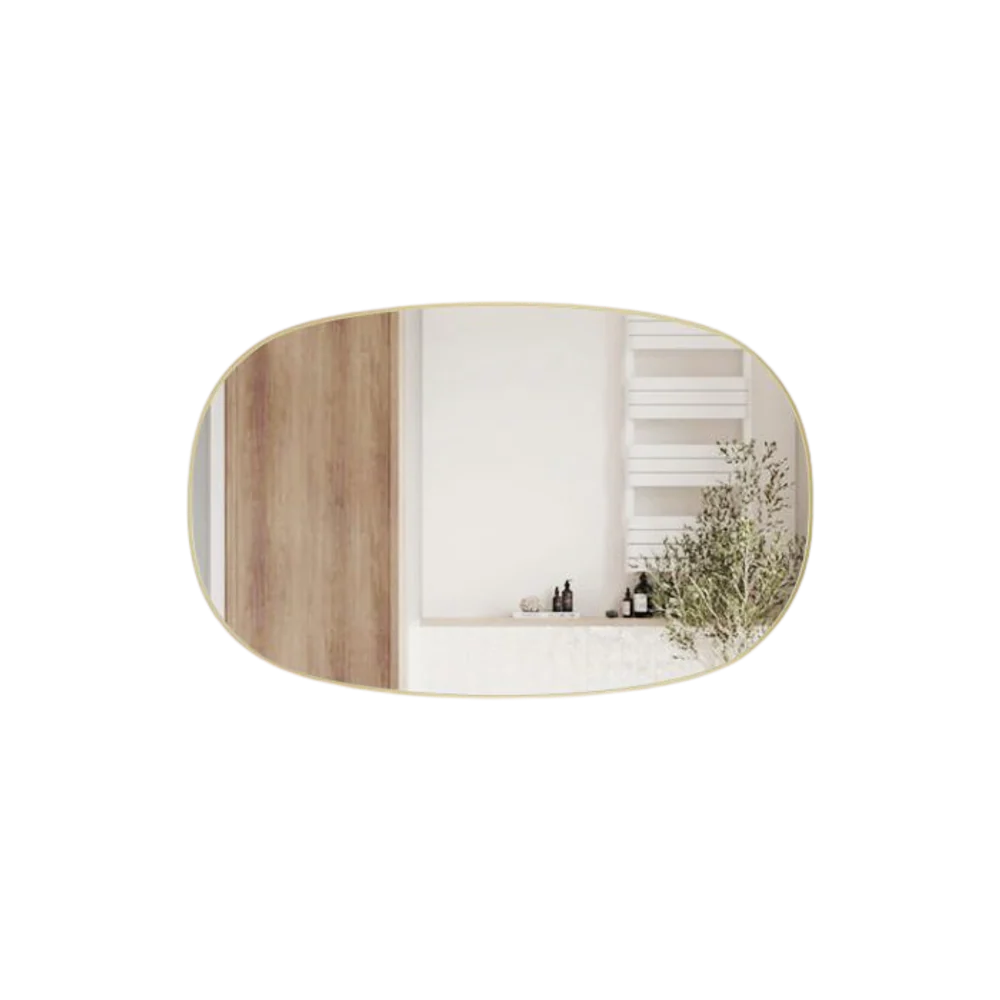 Aulic Valmont Horizontal 1100mm LED Mirror Brushed Gold - Image 3