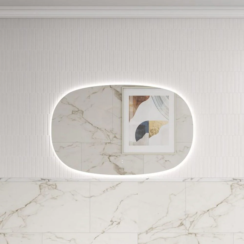 Aulic Valmont Horizontal 1100mm LED Mirror Brushed Nickel - Image 2