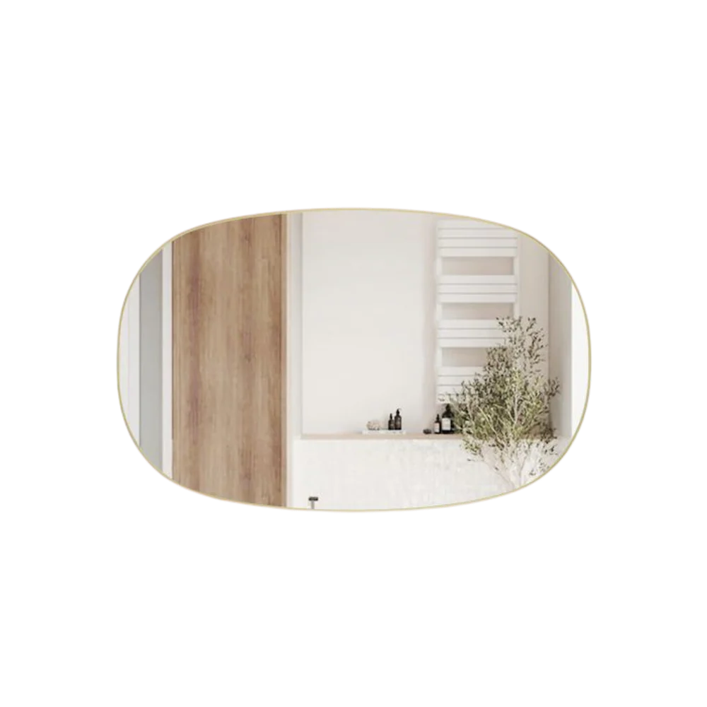 Aulic Valmont Horizontal 1400mm LED Mirror Brushed Gold - Image 3