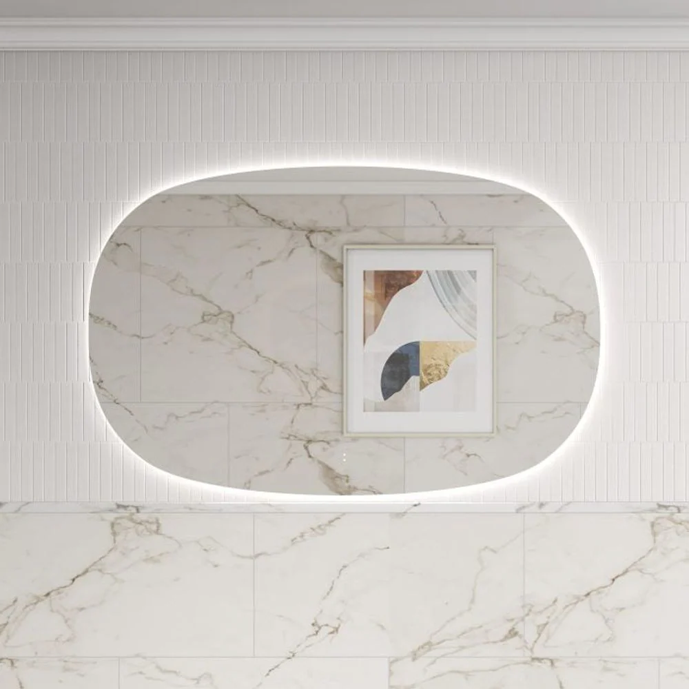 Aulic Valmont Horizontal 1400mm LED Mirror Brushed Nickel - Image 2