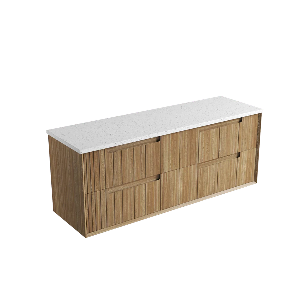Aulic Voulari Framed Wall Hung 1500mm Vanity Harvest Oak - Image 17