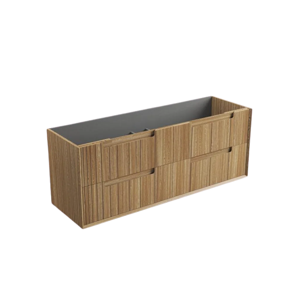 Aulic Voulari Framed Wall Hung 1500mm Vanity Harvest Oak - Image 5