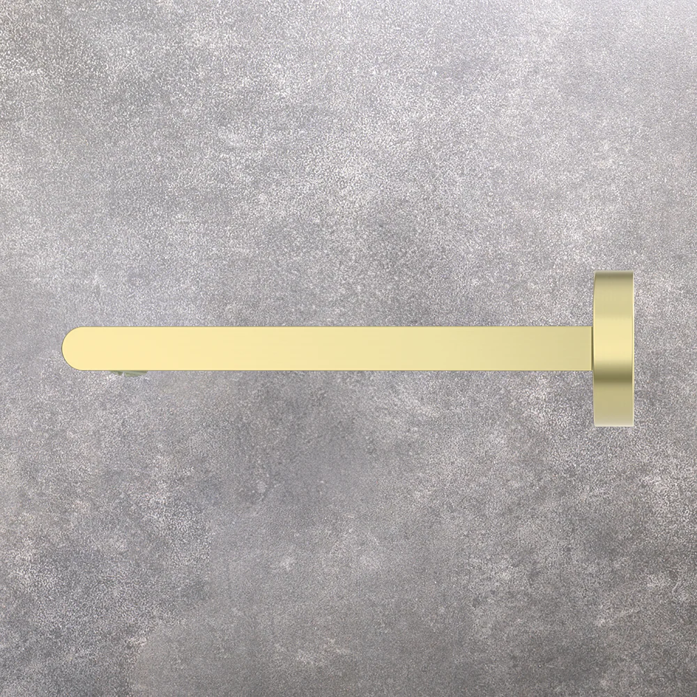 Nero Bianca Bath Spout 240mm Brushed Gold - Image 2