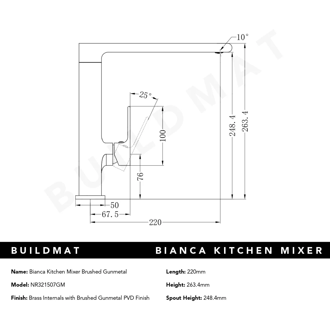 Nero Bianca Kitchen Mixer Gunmetal - Image 5