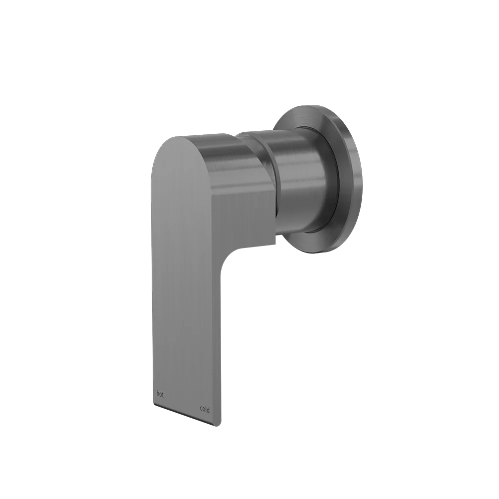 Nero Bianca Shower Mixer with 60mm Round Plate Gunmetal