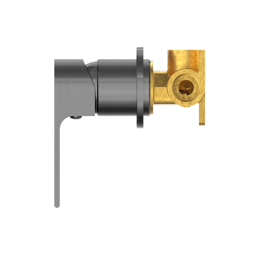 Nero Bianca Shower Mixer with 60mm Round Plate Gunmetal - Image 5