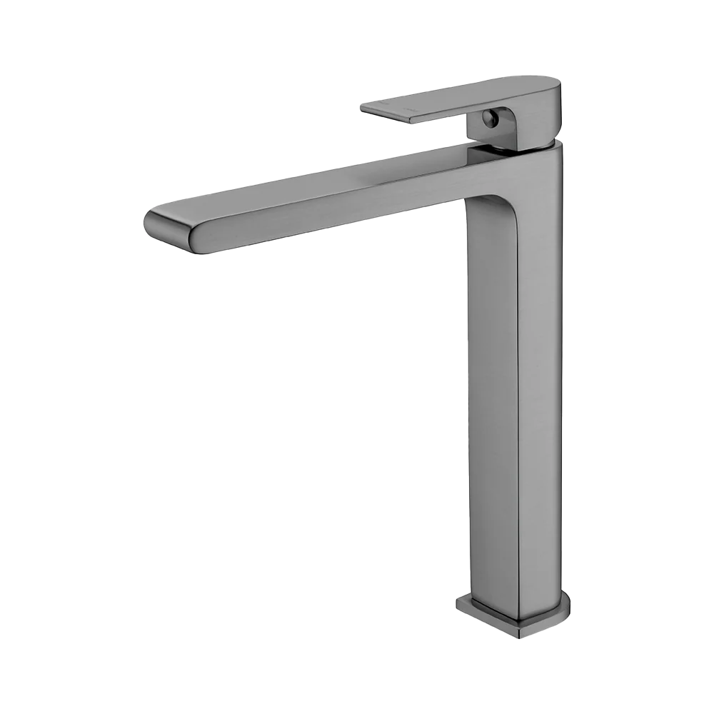 Nero Bianca Tall Basin Mixer Brushed Gunmetal