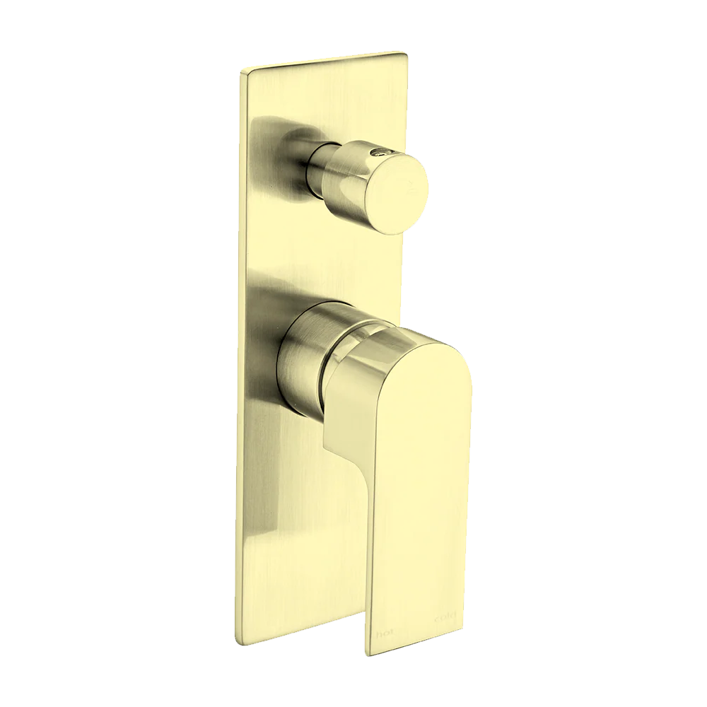 Nero Bianca Shower Mixer with Divertor Brushed Gold