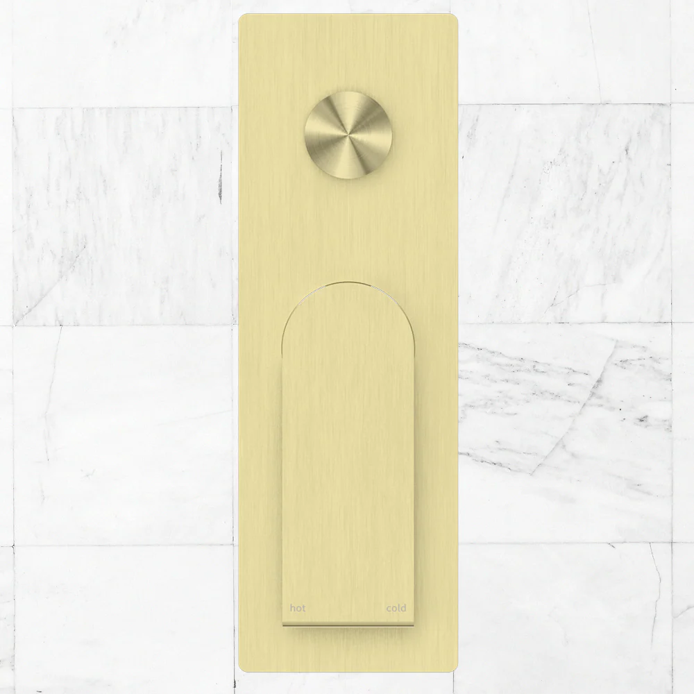 Nero Bianca Shower Mixer with Divertor Brushed Gold - Image 2