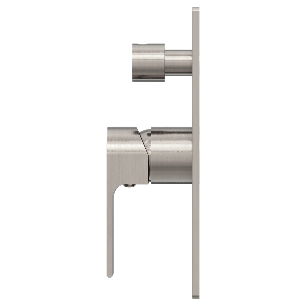 Nero Bianca Shower Mixer with Divertor Brushed Nickel - Image 4