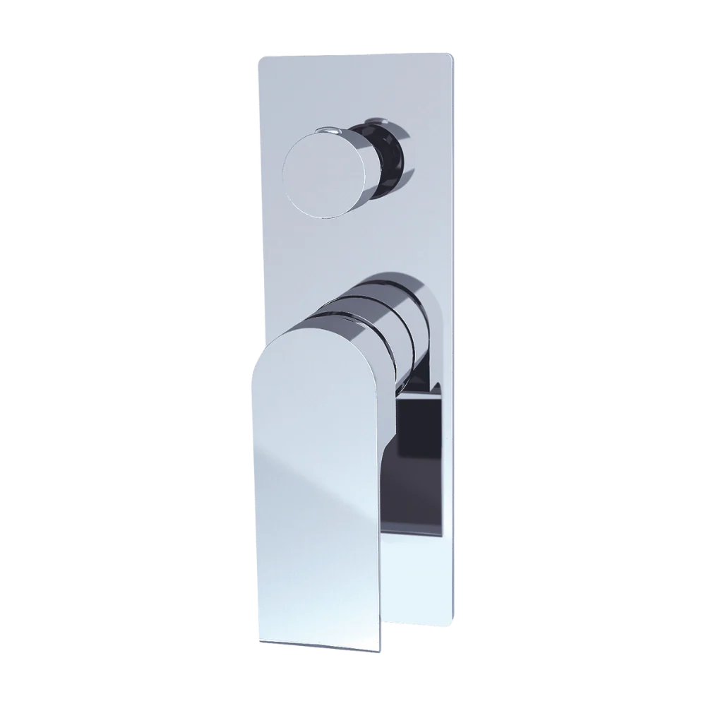 Nero Bianca Shower Mixer with Divertor Chrome - Image 3