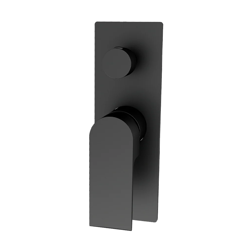 Nero Bianca Shower Mixer with Divertor Matte Black