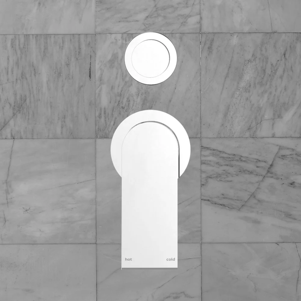 Nero Bianca Shower Mixer with Divertor Separate Back Plate Chrome - Image 2