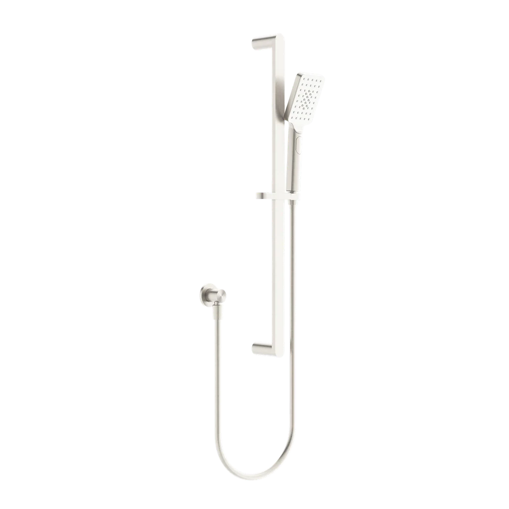 Nero Bianca Shower Rail Brushed Nickel - Image 3