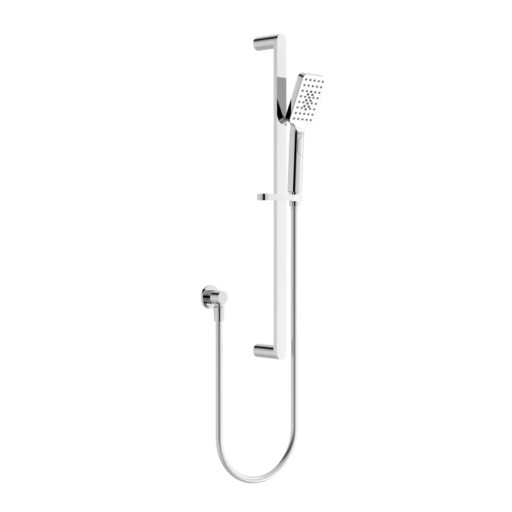 Nero Bianca Shower Rail Chrome