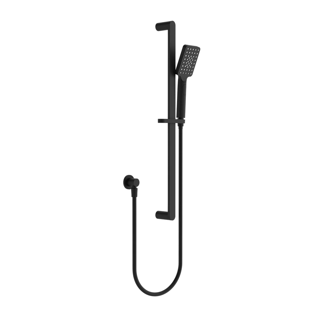 Nero Bianca Shower Rail Matte Black
