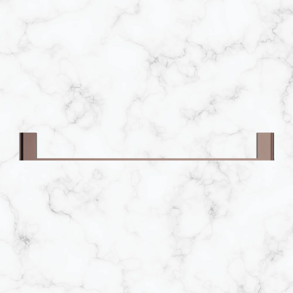 Nero Bianca Single Towel Rail 800mm Brushed Bronze - Image 2