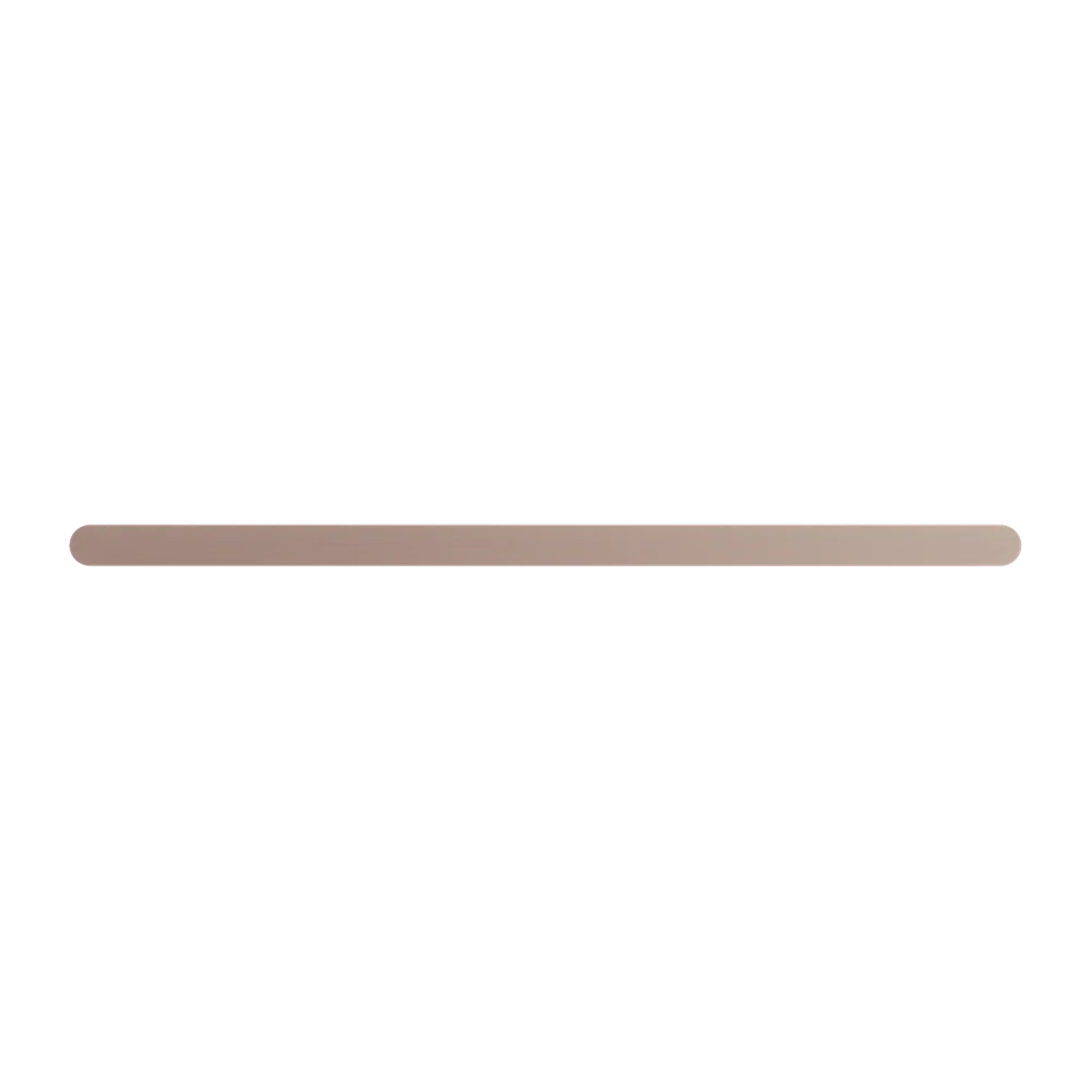 Nero Bianca Single Towel Rail 800mm Brushed Bronze - Image 4