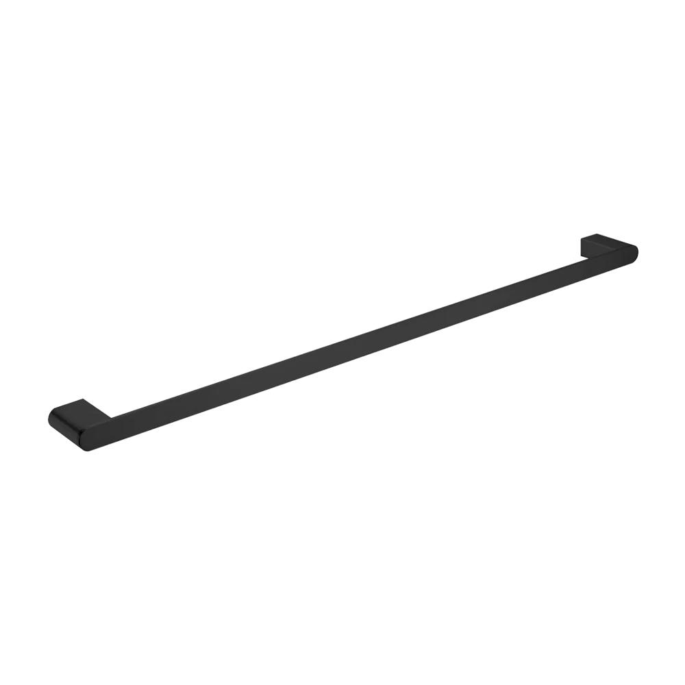 Nero Bianca Single Towel Rail 800mm Matte Black