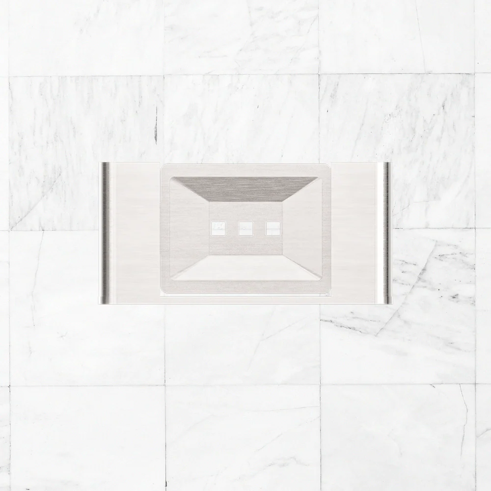 Nero Bianca Soap Dish Holder Brushed Nickel - Image 2